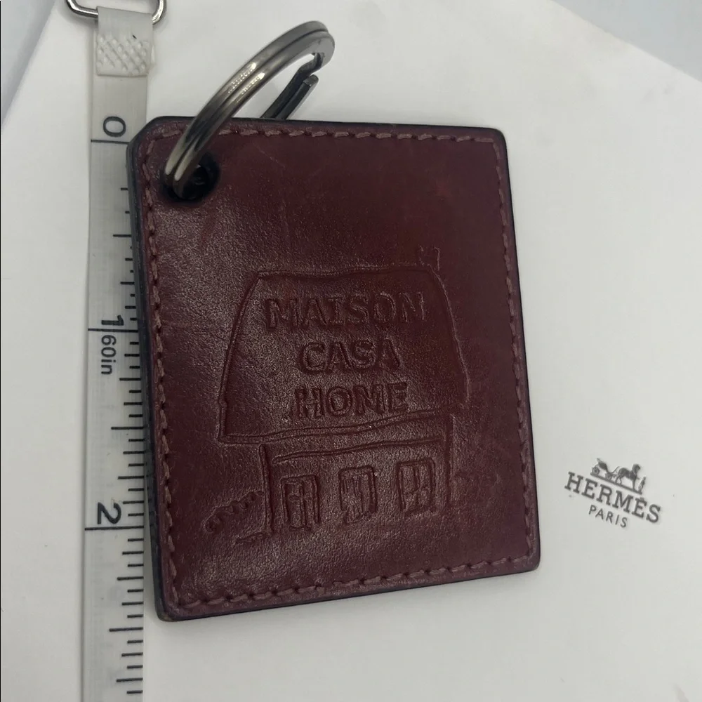 Hermes Maison Casa Home Leather Keyring
